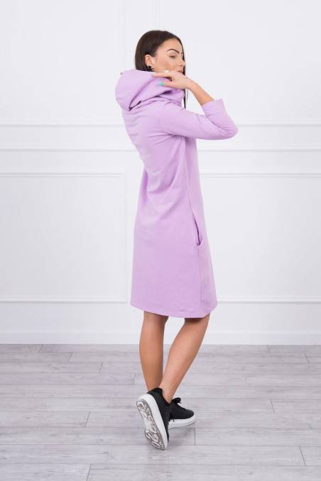 Violetinė suknelė su kišenėmis KES-17386-8847