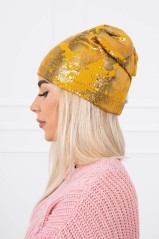 Medaus spalvos moteriška kepurė KES-18583-K141