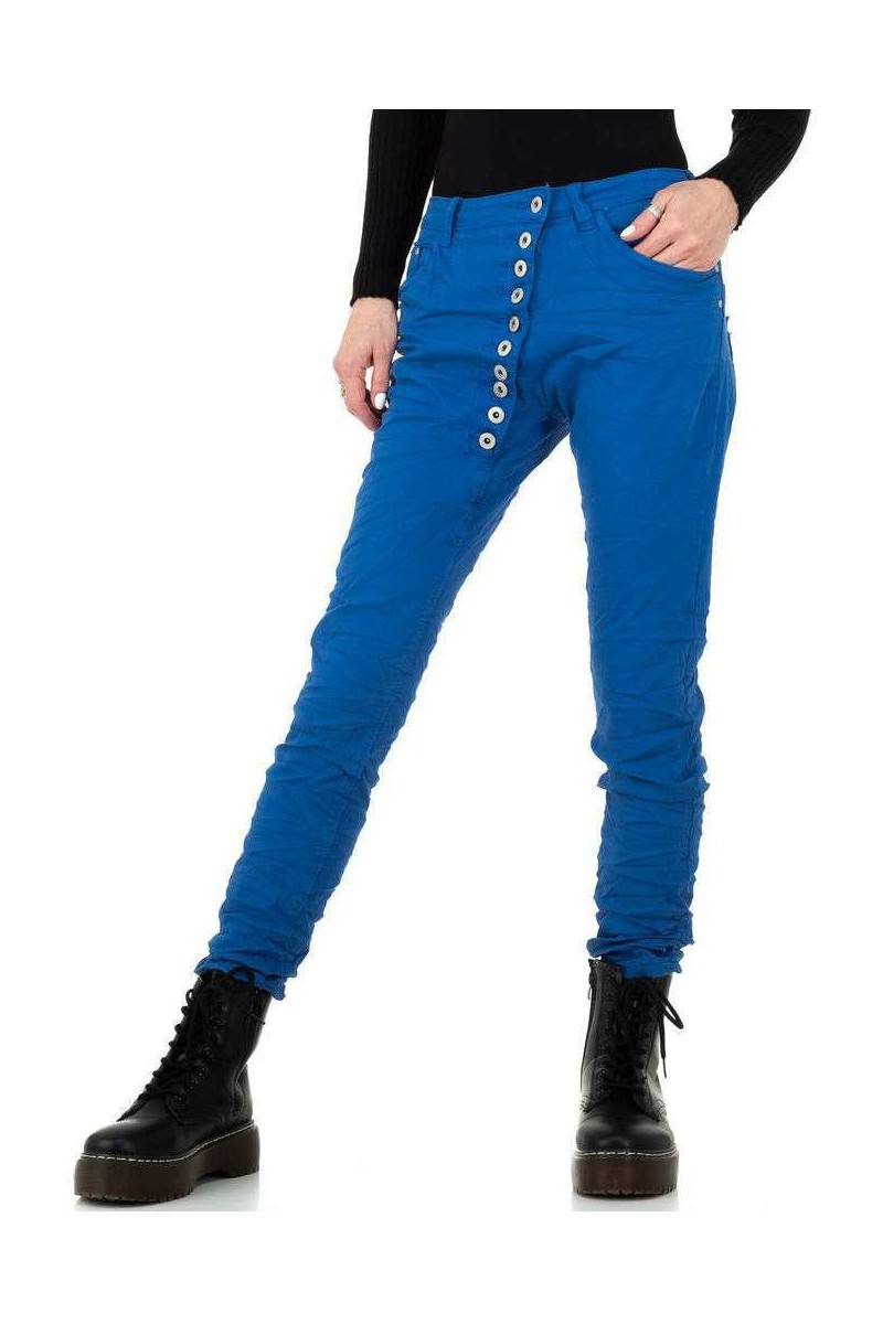 Mėlyni moteriški džinsai
