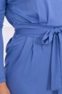 Mėlyna suknelė su diržiuku