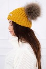 Medaus spalvos moteriška kepurė
