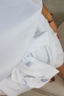 Balta suknelė su diržu