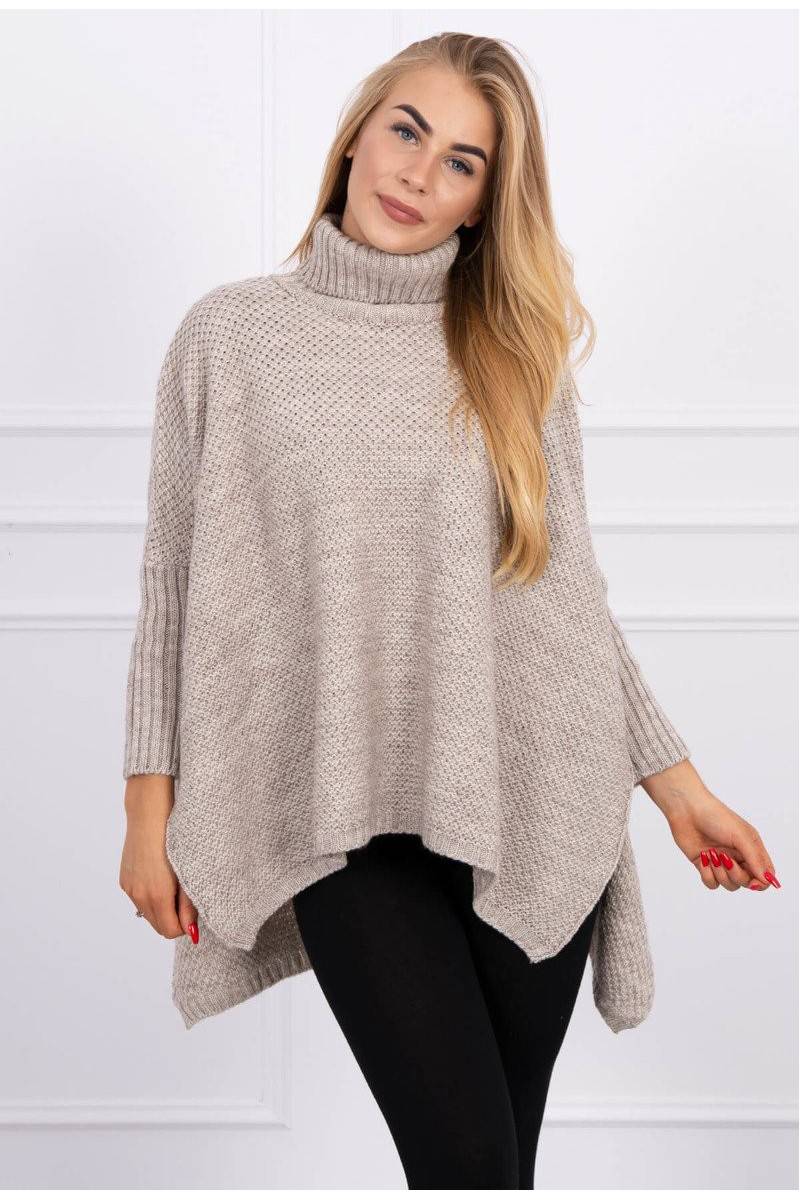 Smėlio spalvos moteriškas megztinis KES-16023-2019-30