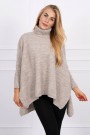 Smėlio spalvos moteriškas megztinis