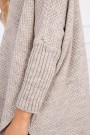Smėlio spalvos moteriškas megztinis