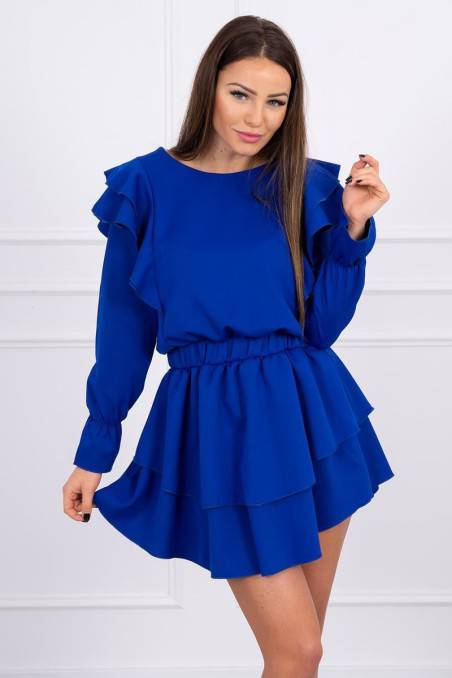 Mėlyna elegantiška suknelė KES-16096-66047