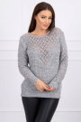 Šviesiai pilkas megztinis