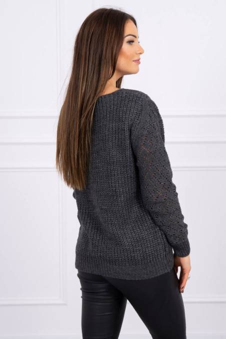 Tamsiai pilkas megztinis
