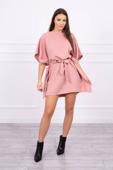 Rožinė elegantiška suknelė KES-16360-9016