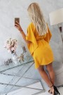 Medaus spalvos elegantiška suknelė