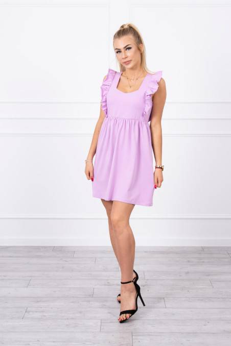 Violetinė elegantiška suknelė KES-17803-9082