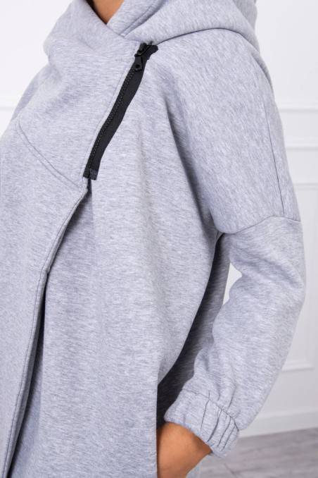 Pilkas stilingas džemperis KES-18280-9110
