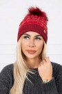 Raudona moteriška kepurė