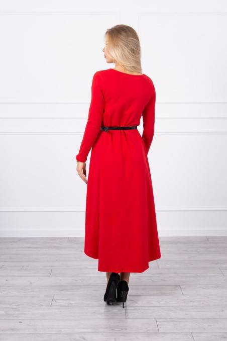 Raudona stilinga suknelė KES-18741-9160