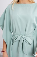 Mėtos spalvos elegantiška suknelė KES-19357-9016