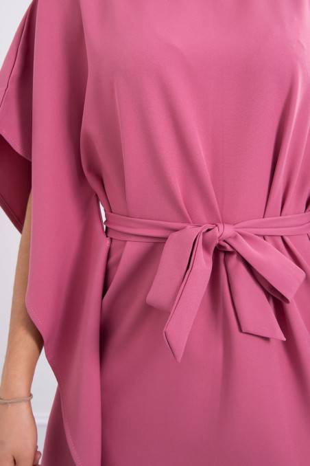 Rožinė elegantiška suknelė KES-19885-9016