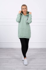 Mėtos spalvos moteriškas džemperis KES-20161-9147