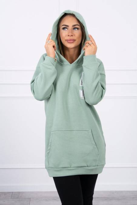 Mėtos spalvos moteriškas džemperis KES-20161-9147