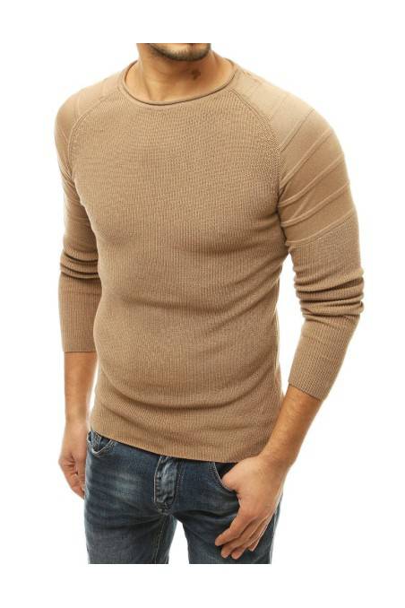 Smėlio spalvos vyriškas megztinis Dstreet DS-wx1658