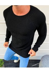 Juodas vyriškas megztinis 