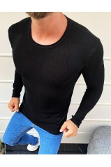 Juodas vyriškas megztinis DS-wx1587