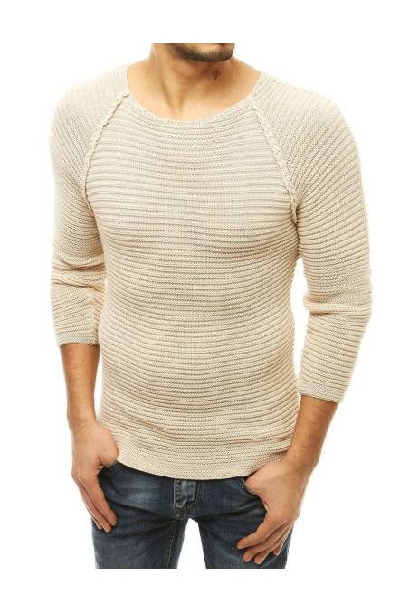 Smėlio spalvos vyriškas megztinis 