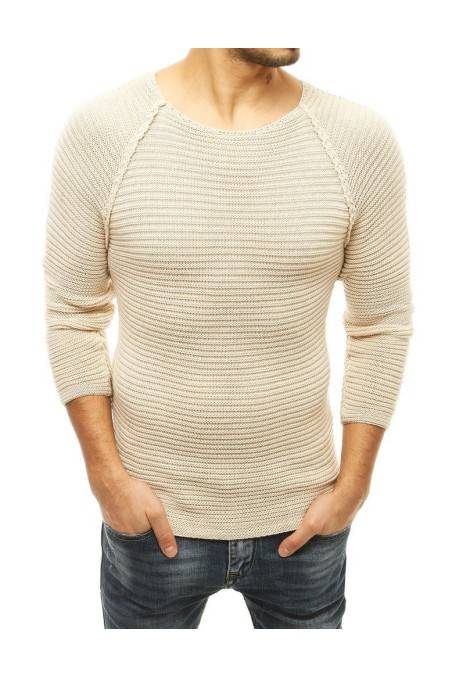 Smėlio spalvos vyriškas megztinis 