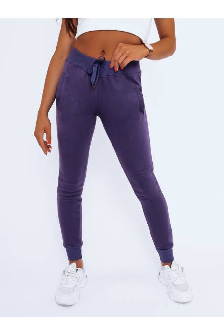 FITS moteriškos sportinės kelnės purpurinės spalvos DS-uy0581