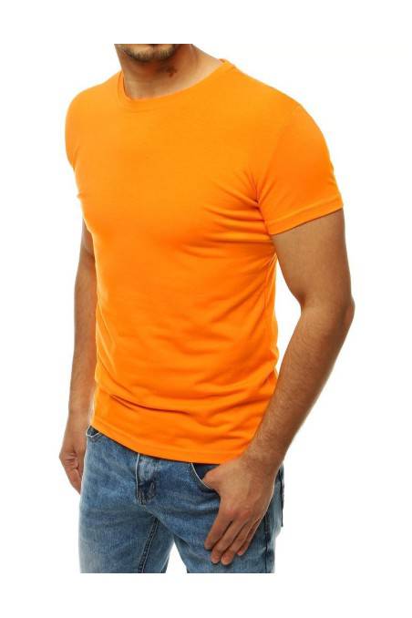 Šviesiai oranžiniai vyriški marškinėliai Dstreet 