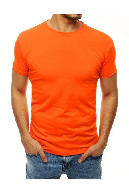 Oranžiniai paprasti vyriški marškinėliai Dstreet 