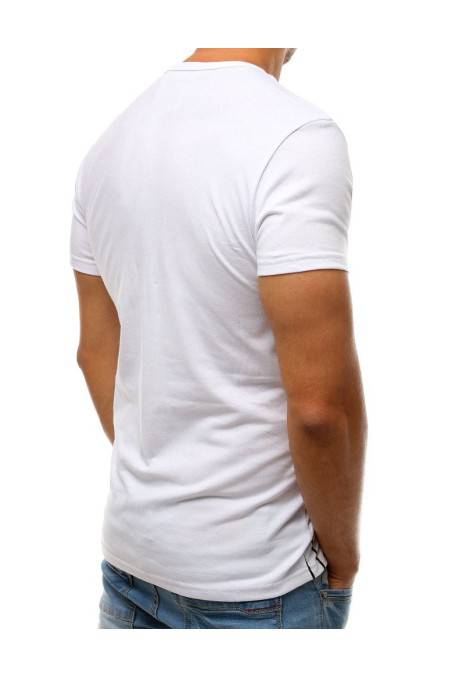 Balti vyriški marškinėliai su užrašais Dstreet 
