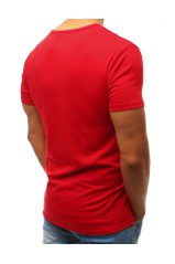 Raudoni vyriški marškinėliai su užrašais Dstreet 