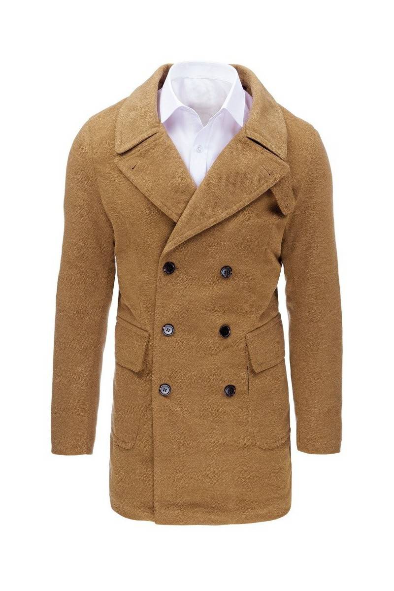 Vyriškas šviesiai rudas paltas Dstreet DS-cx0362