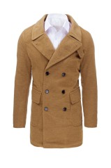 Vyriškas šviesiai rudas paltas Dstreet DS-cx0362