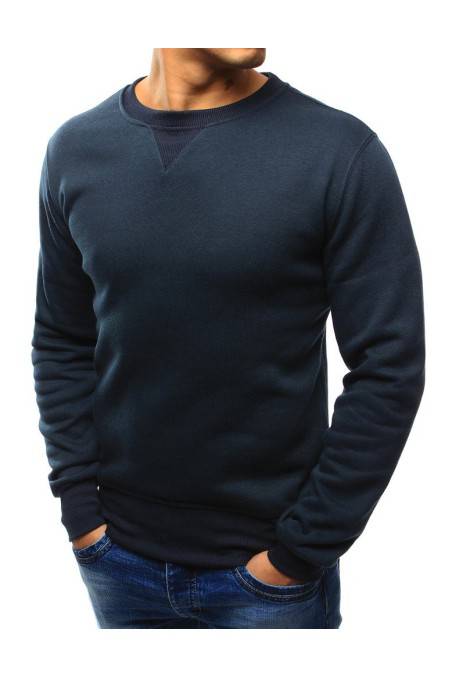 Tamsiai mėlynos spalvos vyriškas megztinis DS-bx4836