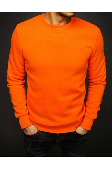 Oranžinis lygus vyriškas megztinis 