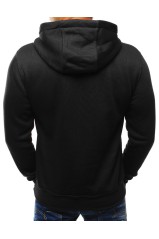 Juodas vyriškas džemperis su kapišonu DS-bx2028