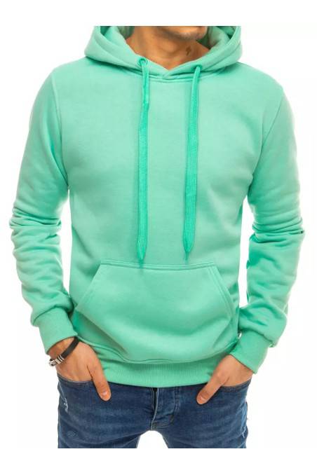 Mėtos spalvos vyriškas džemperis su kapišonu Dstreet DS-bx4946