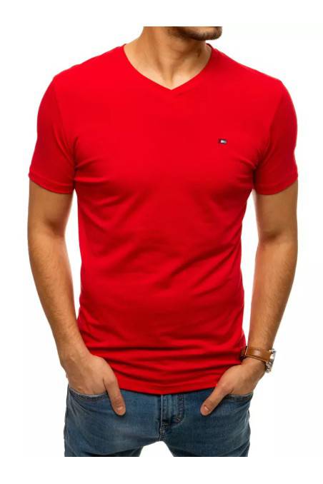 Raudoni vyriški marškinėliai Dstreet DS-rx4464