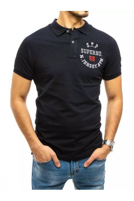 Vyriški tamsiai mėlyni polo marškinėliai Dstreet DS-px0418