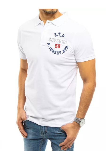 Balti vyriški polo marškinėliai Dstreet DS-px0419