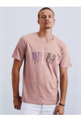 Rožiniai vyriški marškinėliai Dstreet 