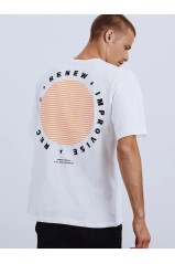 Balti vyriški marškinėliai su užrašais Dstreet DS-rx4623