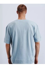 Šviesiai mėlyni vyriški marškinėliai Dstreet 