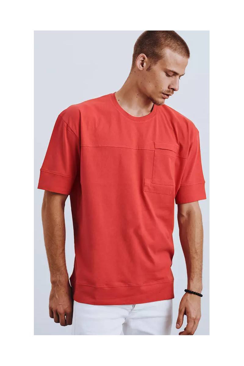 Raudoni vyriški marškinėliai Dstreet DS-rx4632