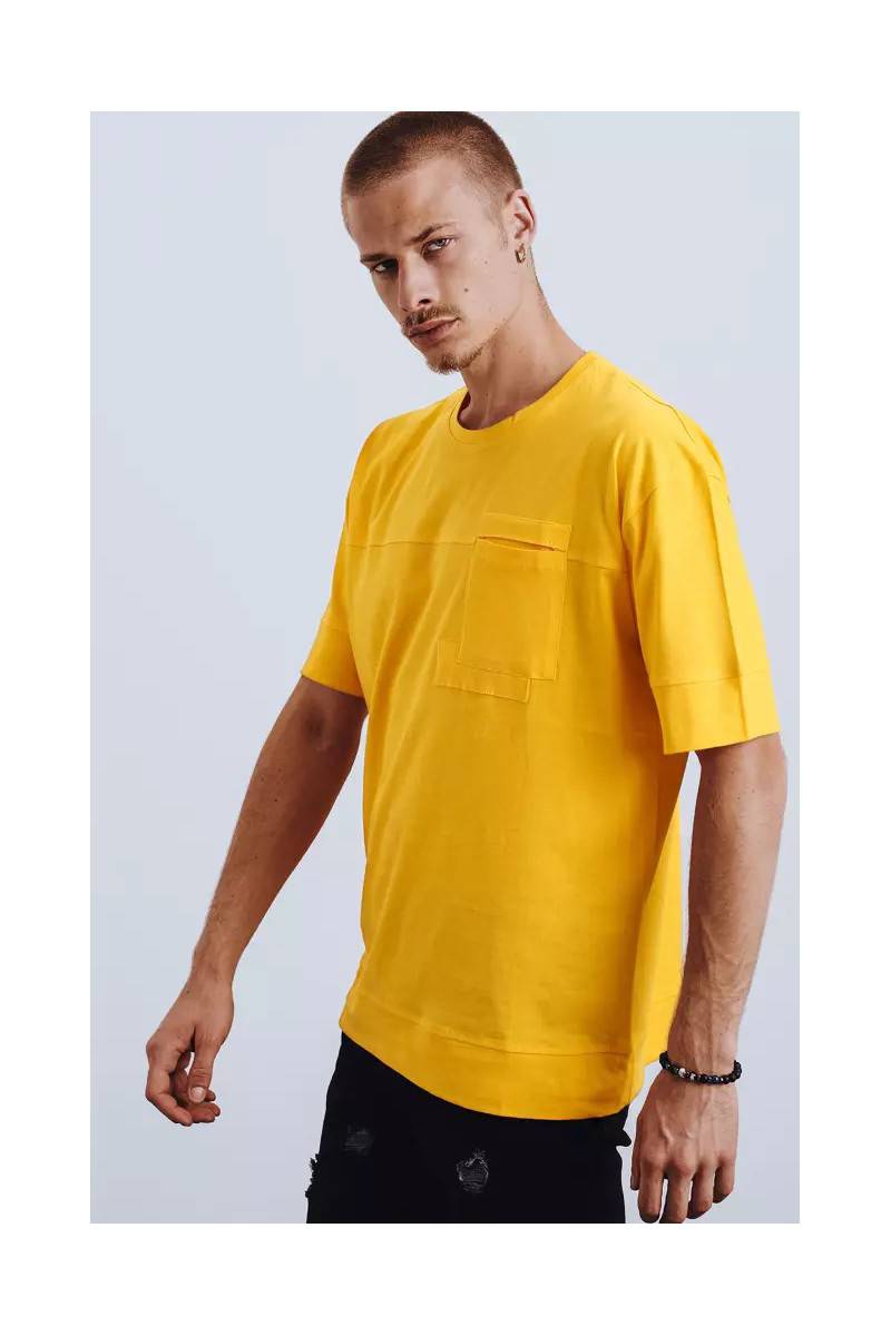 Geltoni vyriški marškinėliai Dstreet DS-rx4633