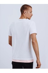 Balti vyriški marškinėliai su užrašais Dstreet 