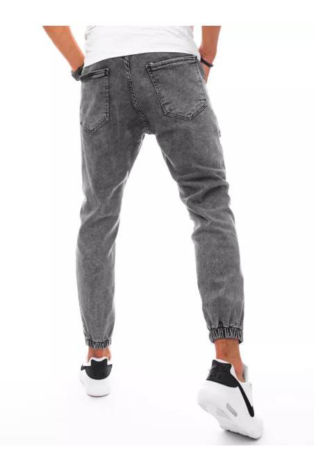 Tamsiai pilki vyriški su kišenėmis šonuose džinsai Dstreet DS-ux3275