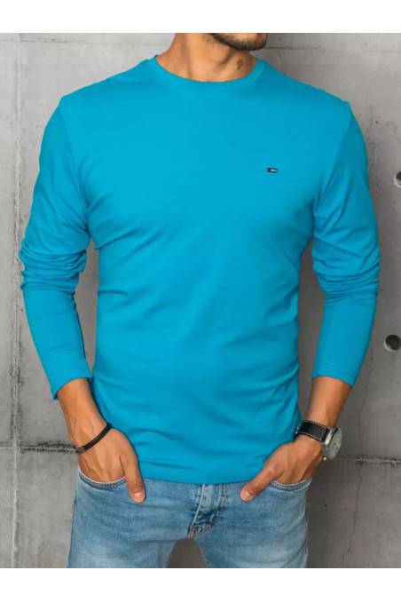Turkio spalvos vyriški marškinėliai ilgomis rankovėmis Dstreet 