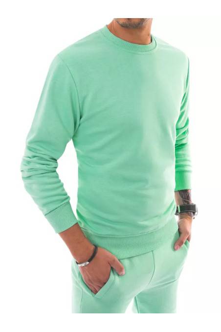 Šviesiai žalios spalvos vyriškas megztinis Dstreet 